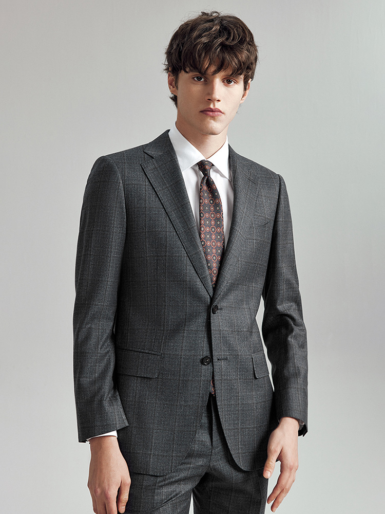 Men Formal Wear With Blazer - Trajes de lana 100% para hombre,