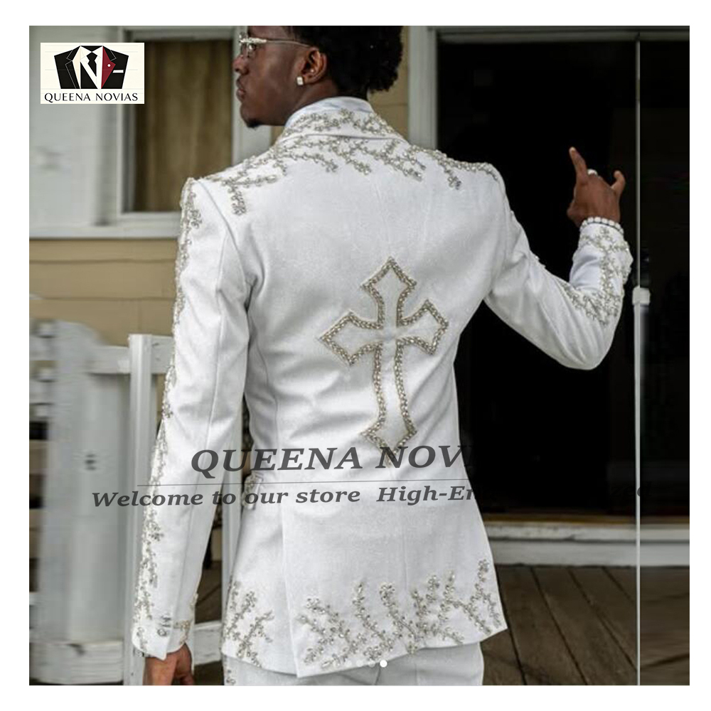High End Men'S Formal Wear - Trajes de Novio con Pedrería, Trajes