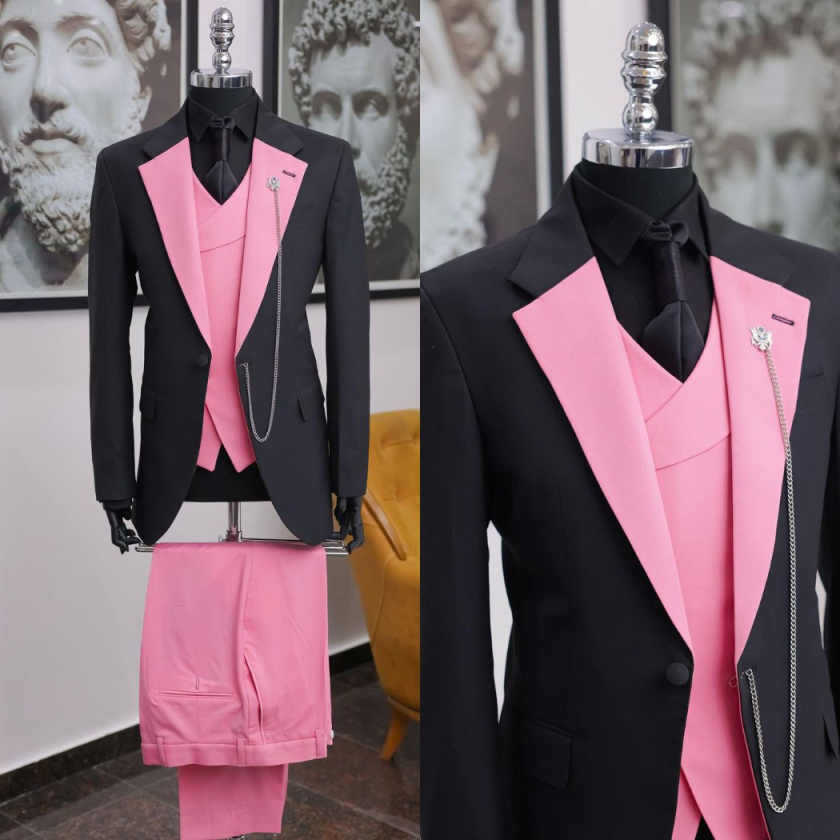 Men Formal Wear Shop - Traje de esmoquin de lujo negro