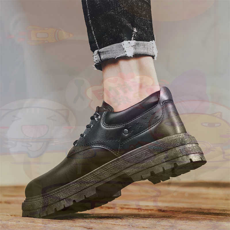 High End Men'S Formal Wear - Zapatillas deportivas de cuero Natural oscuro