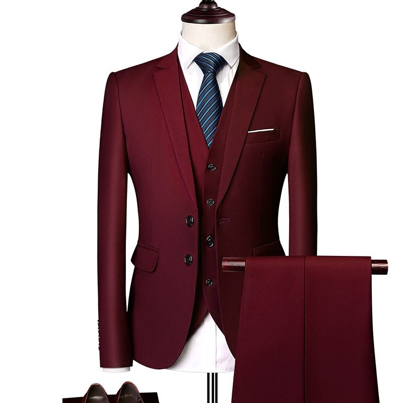 Men Formal Wear Wedding Guest - Conjunto de traje ajustado de estilo