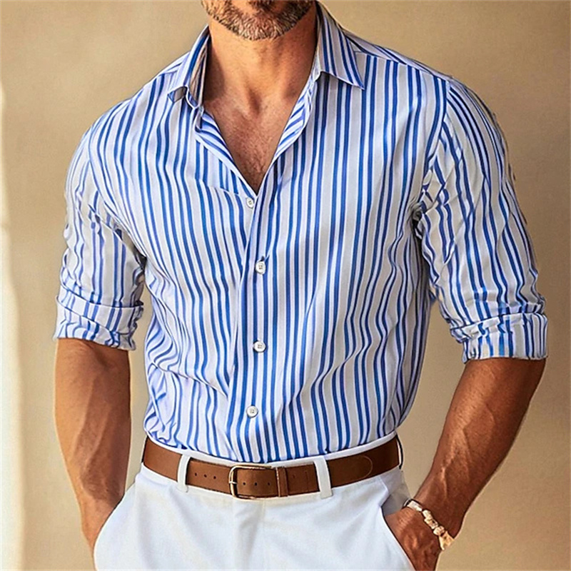 Men Formal Wear Shop - Camisa de Manga Larga con Cuello