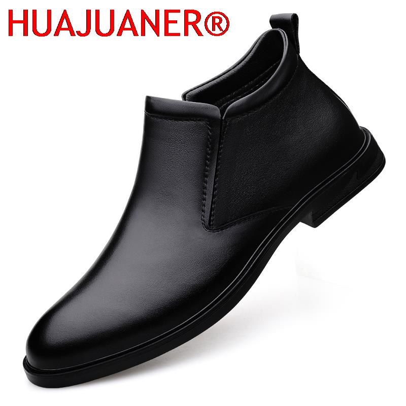 Mens Formal - Botas Chelsea negras para hombre, botas