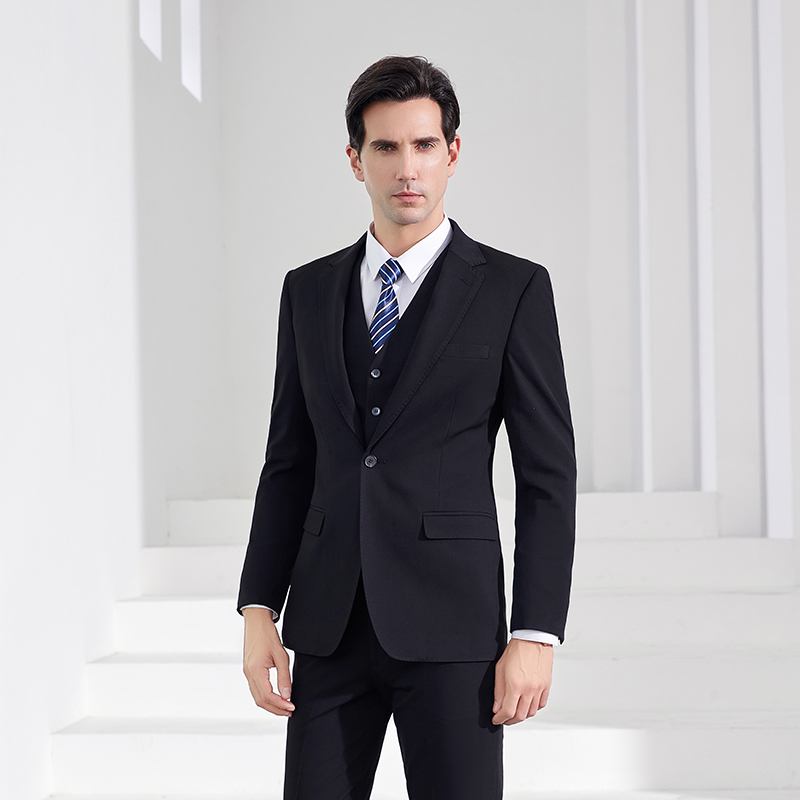 High End Men'S Formal Wear - Traje de negocios negro de alta