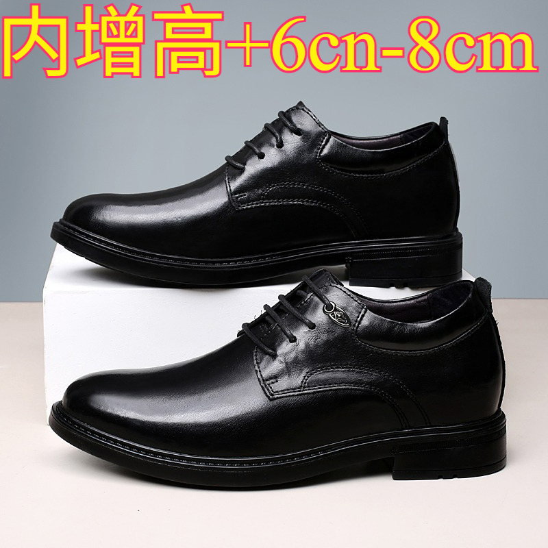 Mens Formal - Zapatos Casuales de Cuero con Alza