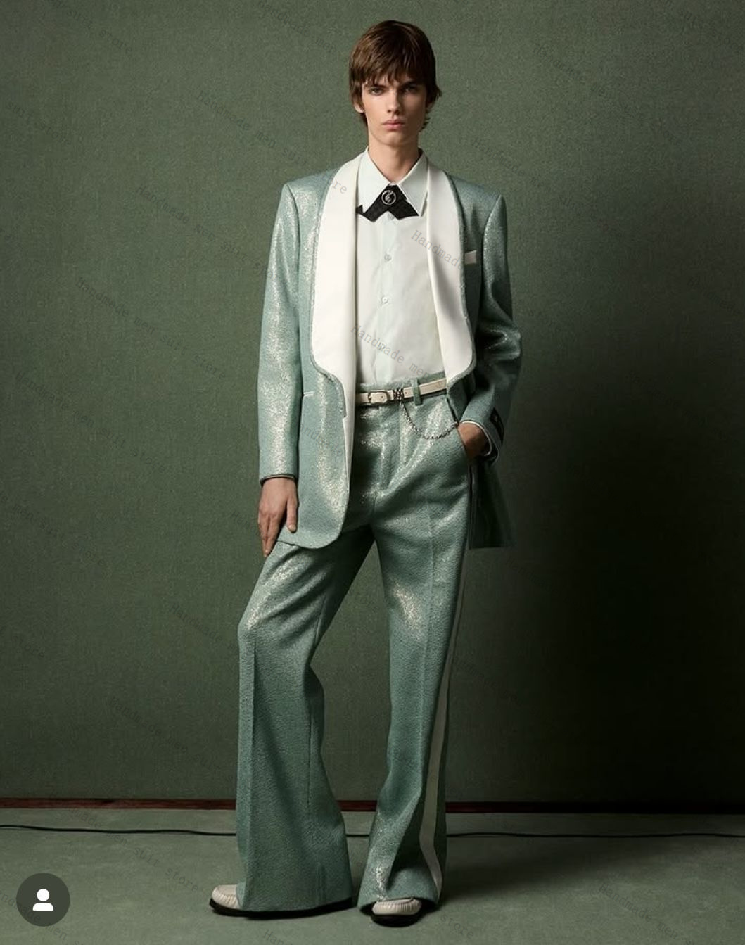 Conjunto de traje de lentejuel - Men Formal Wear Wedding Guest reseña y precio