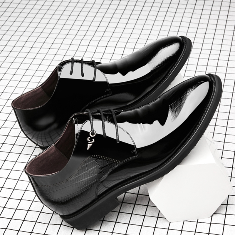 Zapatos de vestir de charol pa - Men Formal Wear Set reseña y precio