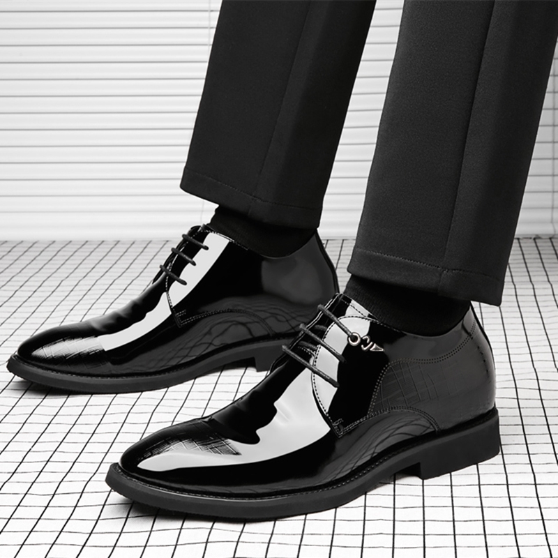 Zapatos de vestir de charol pa - Men Formal Wear Set reseña y precio