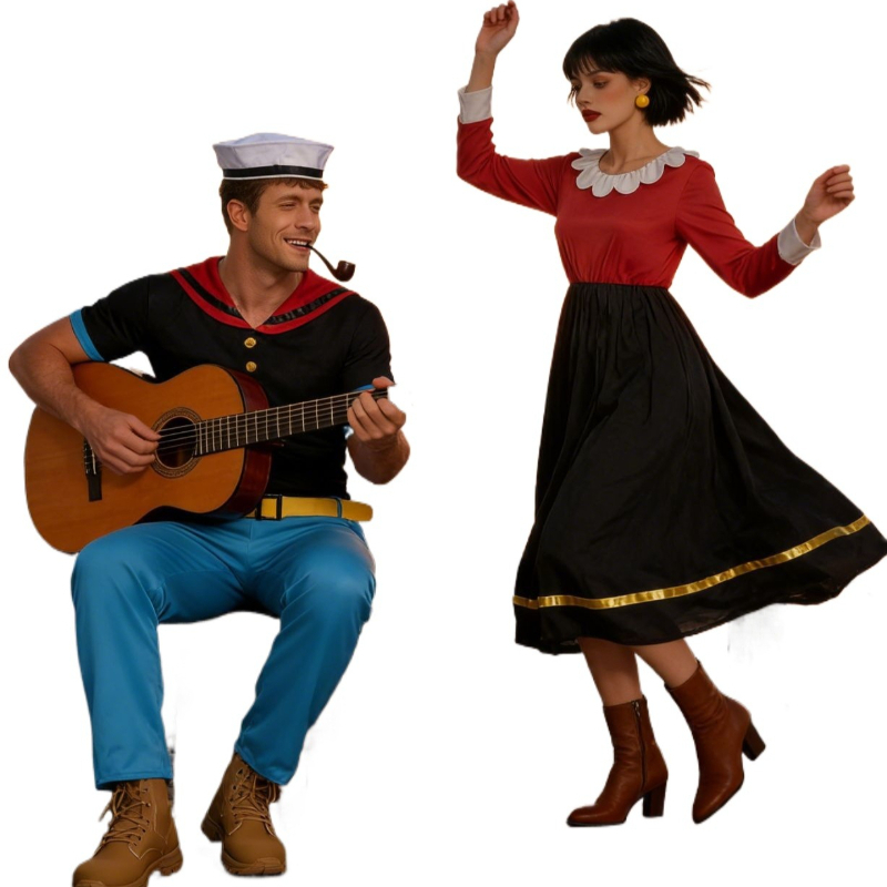 Disfraz de Popeye para Mujer y - Men Formal Wear Set reseña y precio