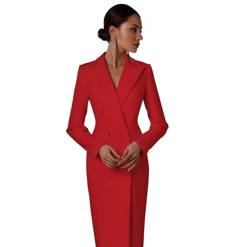 Chaqueta larga de doble botona - Men Formal Wear Wedding Guest reseña y precio