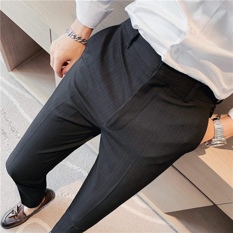 Pantalones de traje a rayas pa - Men Formal Wear Shop reseña y precio