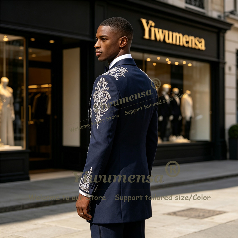 Traje de Hombre Hecho a Mano c - Men Formal Wear With Blazer reseña y precio
