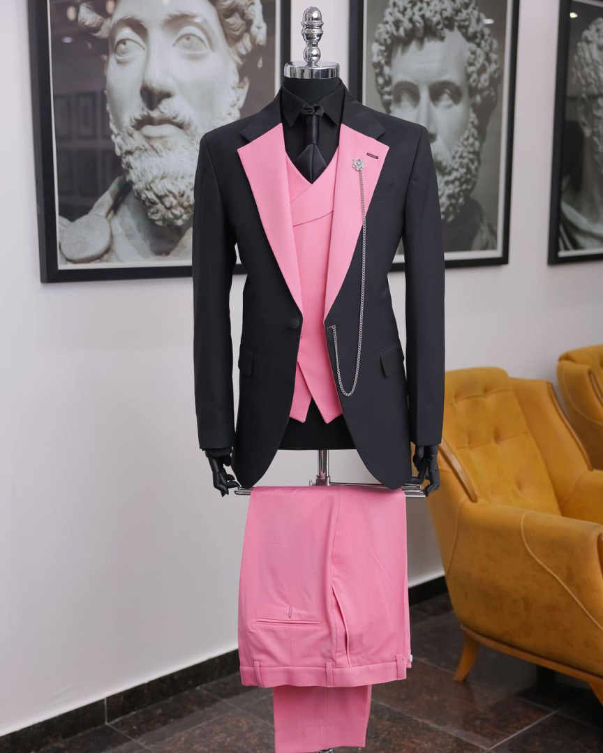 Traje de esmoquin de lujo negr - Men Formal Wear Shop reseña y precio