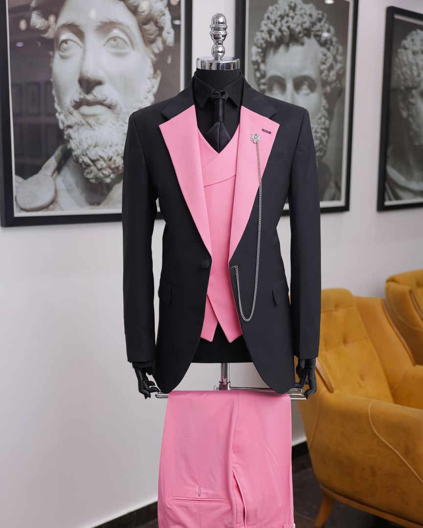 Traje de esmoquin de lujo negr - Men Formal Wear Shop reseña y precio