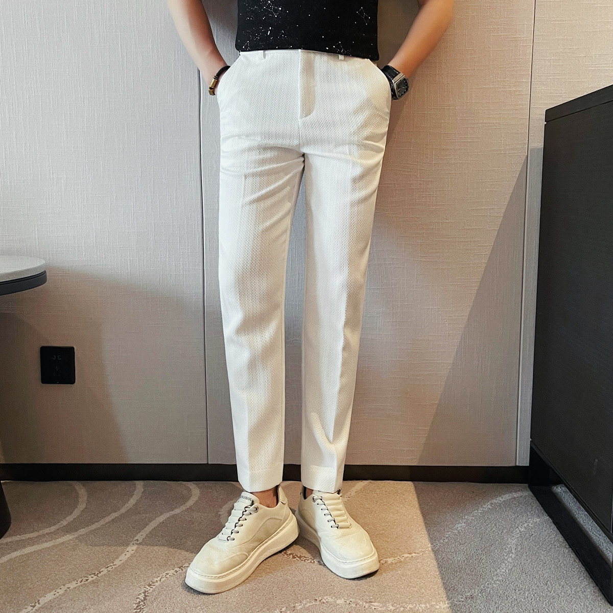 2025 Primavera Verano nuevos p - Men Formal Wear Set reseña y precio
