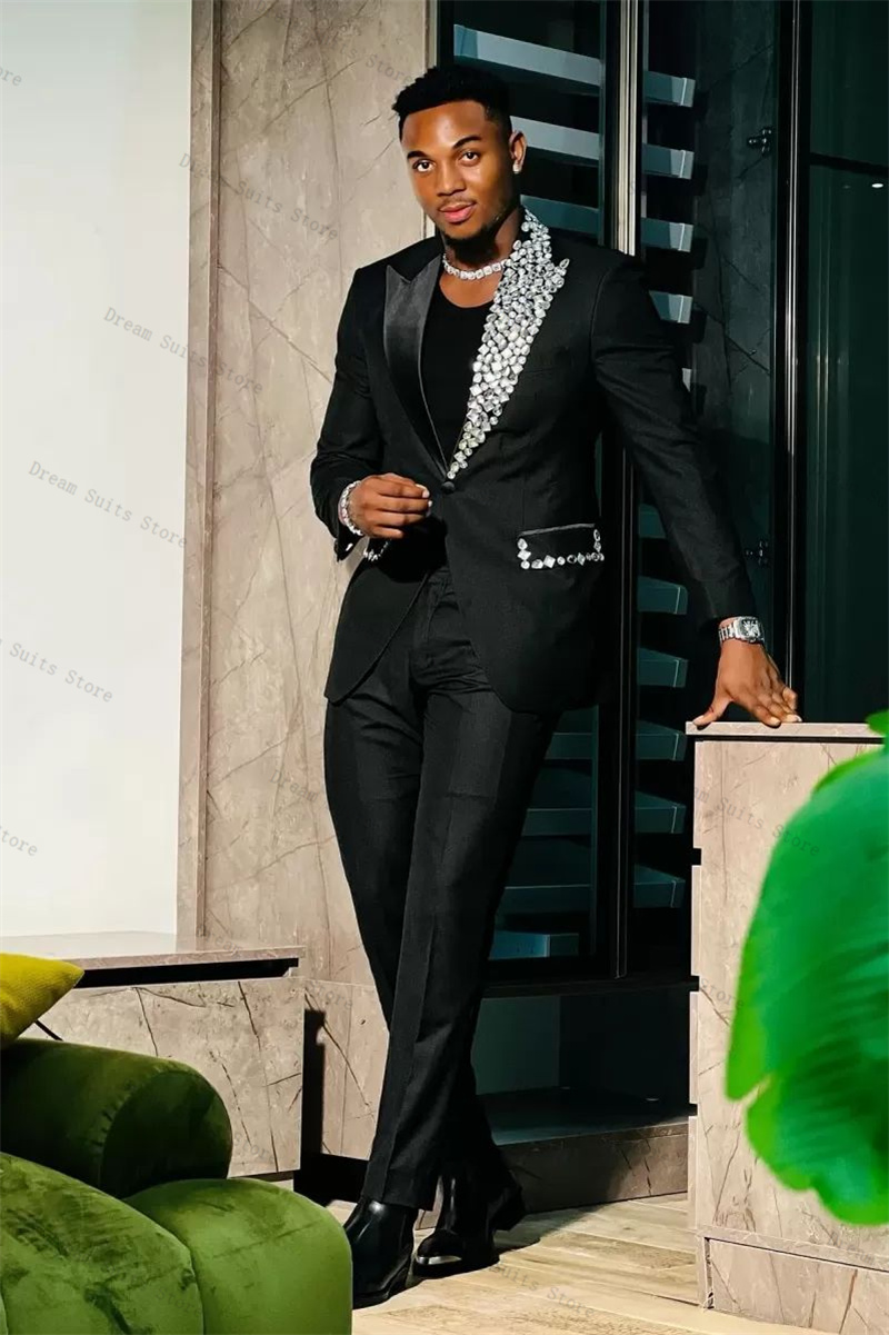 Conjunto de traje Formal con c - Men Formal Wear Wedding Guest reseña y precio