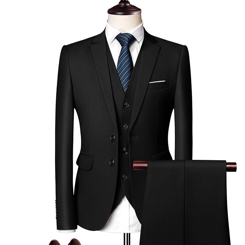 Conjunto de traje ajustado de  - Men Formal Wear Wedding Guest reseña y precio