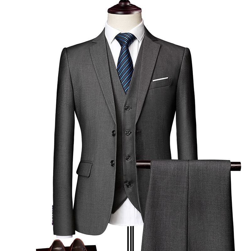 Conjunto de traje ajustado de  - Men Formal Wear Wedding Guest reseña y precio