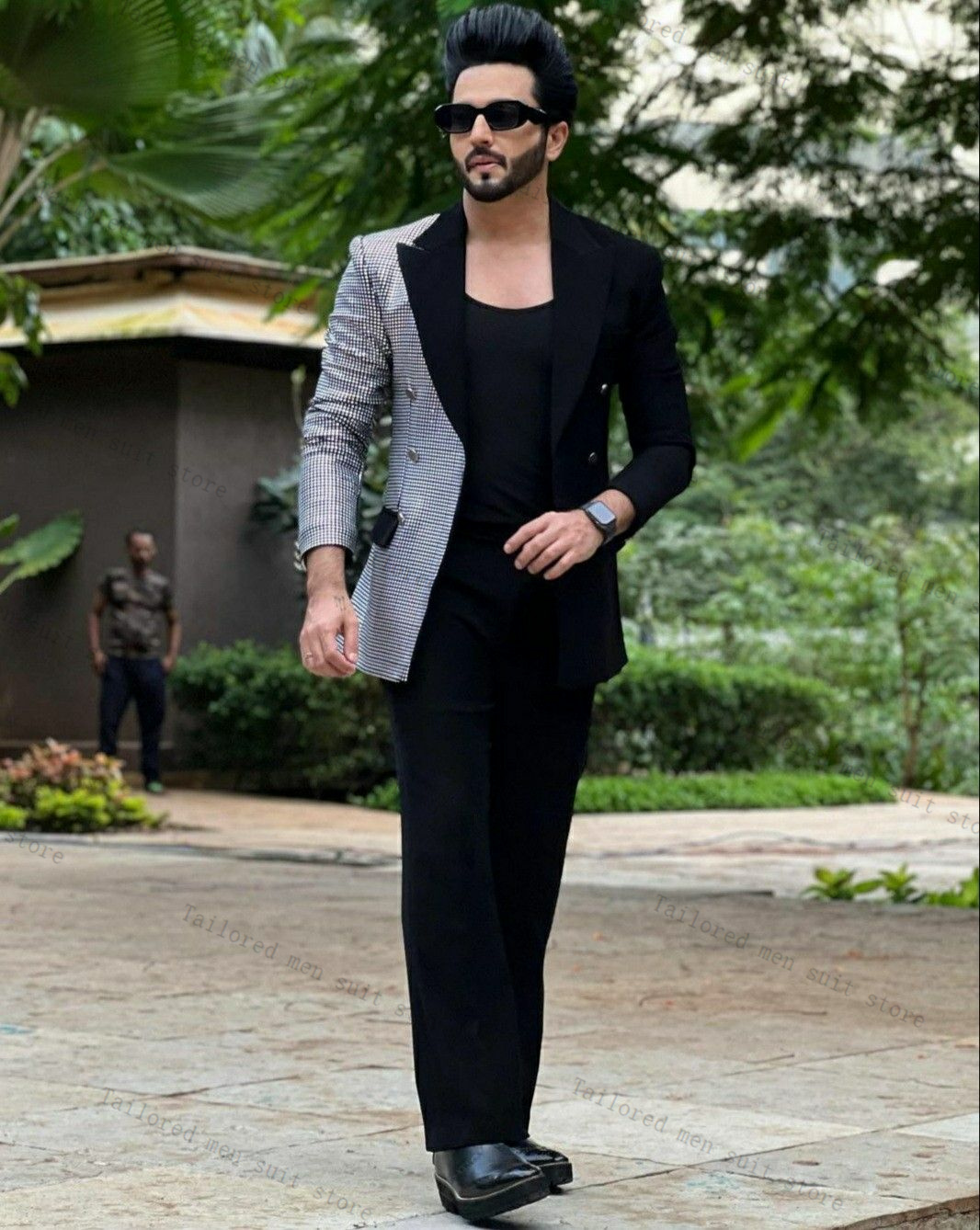 Conjunto de trajes negros para - Men Formal Wear Wedding Guest reseña y precio