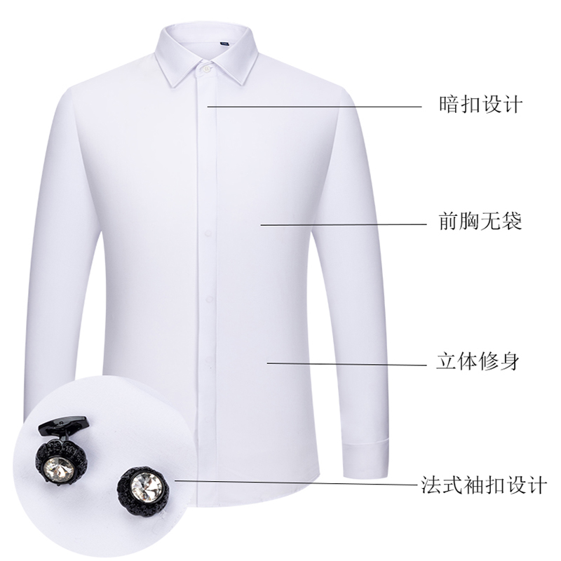 Camisa de hombre con puños fra - High End Men'S Formal Wear reseña y precio