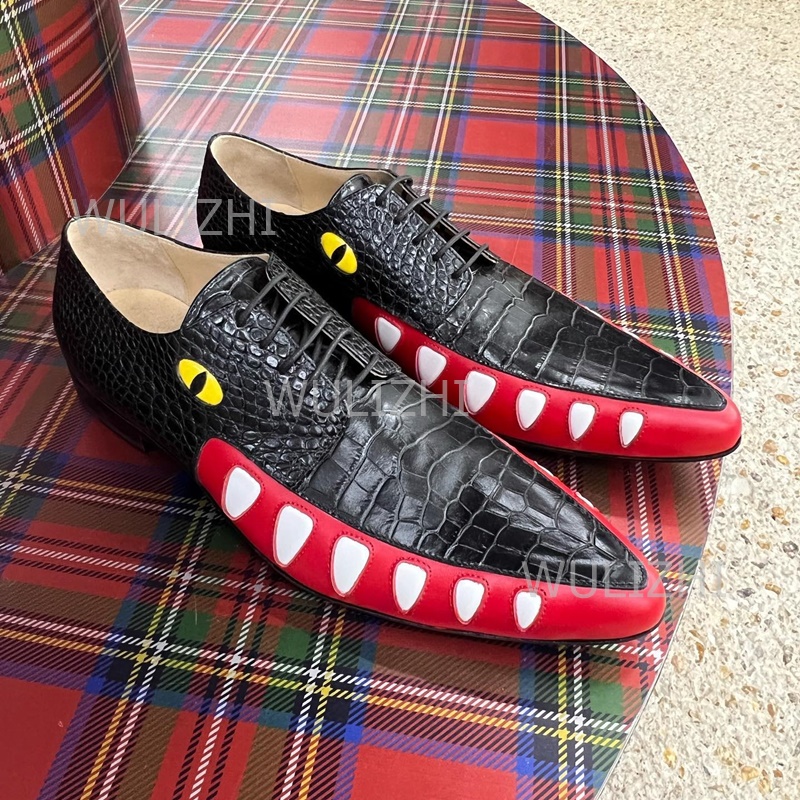 Mocasines de cuero negro con e - Patent Leather Oxford reseña y precio
