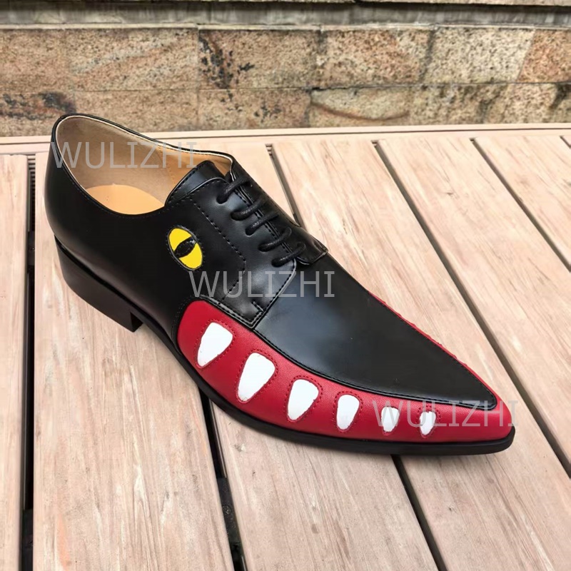 Mocasines de cuero negro con e - Patent Leather Oxford reseña y precio