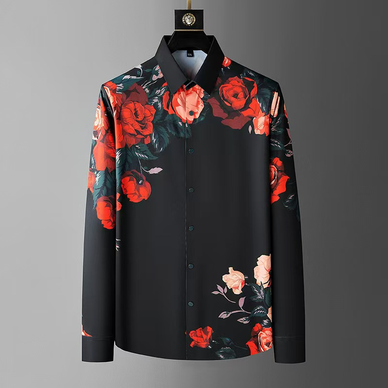 Camisa de manga larga con esta - Men Formal Wear Shirts reseña y precio