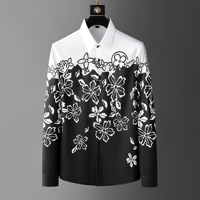 Camisa de manga larga con esta - Men Formal Wear Shirts reseña y precio