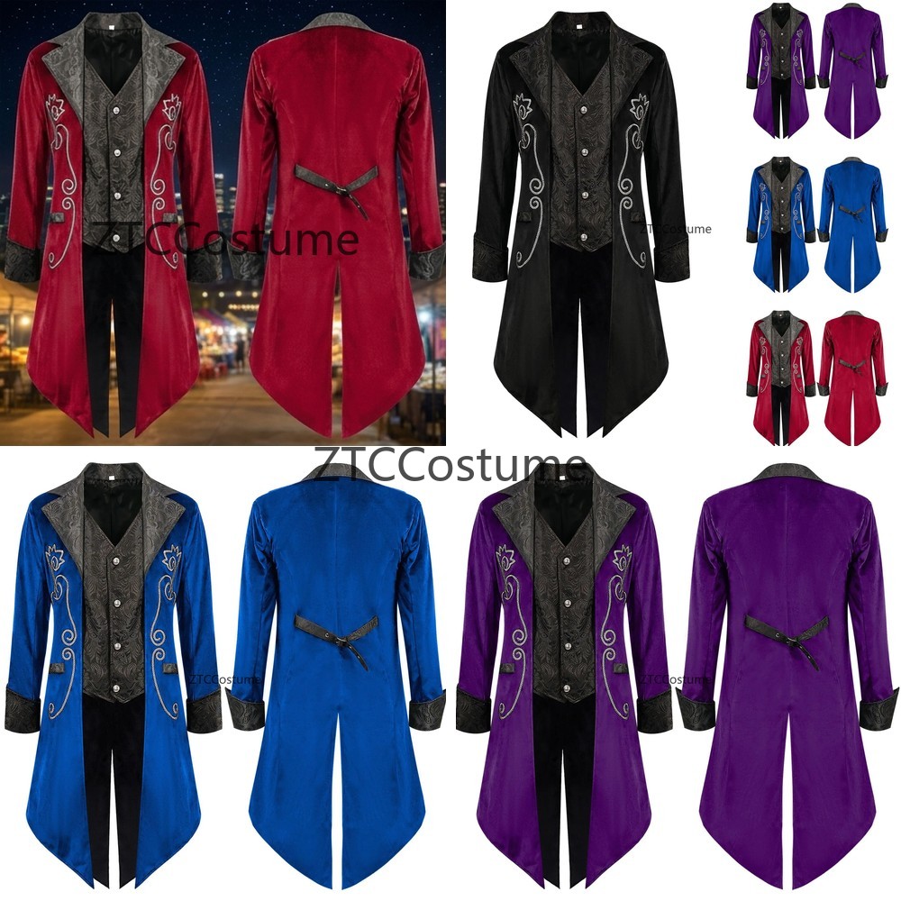 Traje de Cosplay Medieval Stea - Men'S Medieval Formal Wear reseña y precio